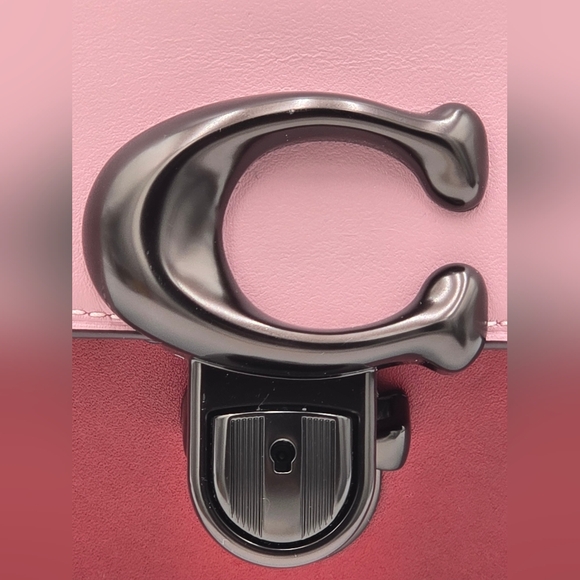 Coach Studio Bag Brass/ Pink Multi - Picture 8 of 16